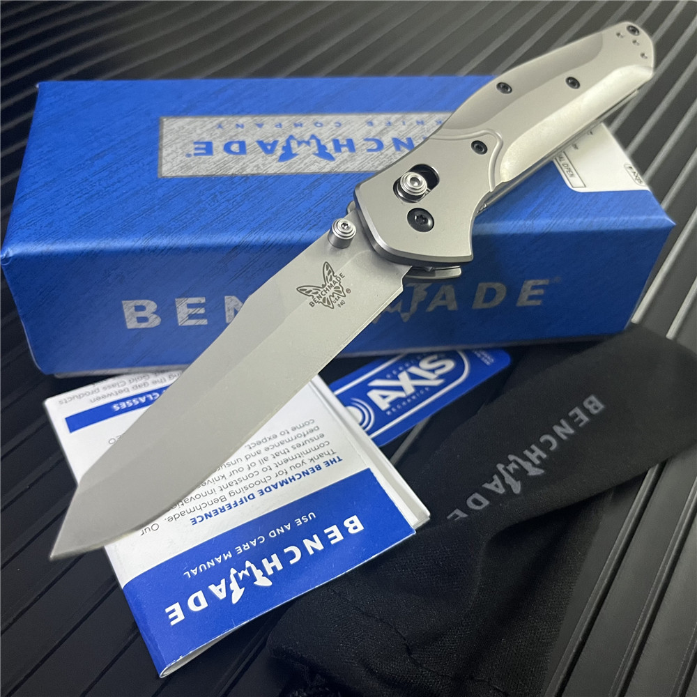 

Benchmade BM940-1 knife Custom Made 940 Ceramic Bearing TC4 Titanium Handle Mark S90V Blade Camp Hunt Tactical Tool Folding BM3300 535 BM 9400 Utility Knifes