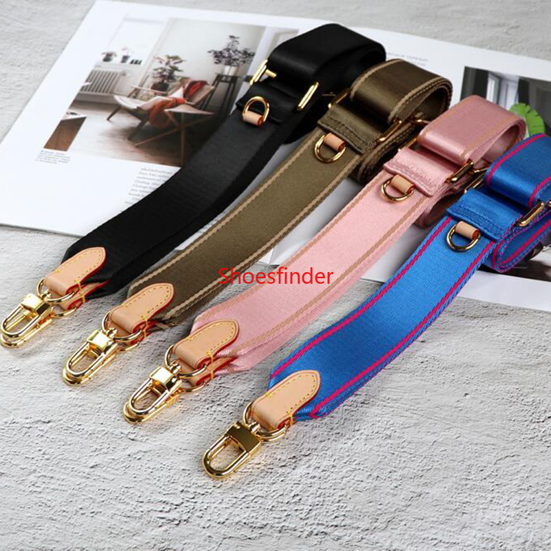 

Fashion Sale 3 colors shoulder straps for 3 piece set bags women bag canvas Bag Parts strap pink green light green, delivery card cert