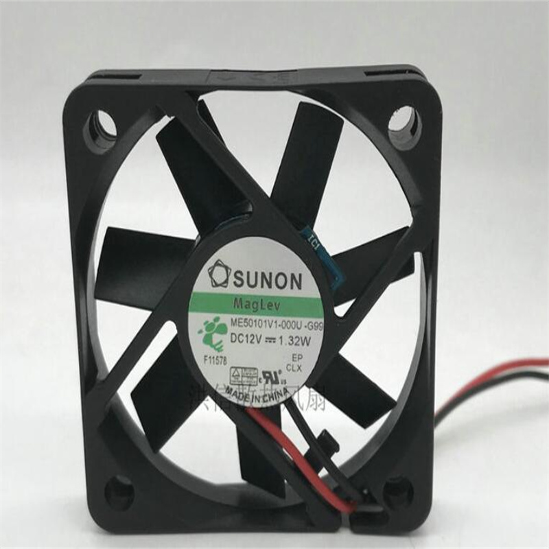 

SUNON 5010 ME50101V1-000U-G99 DC12V 1.32W 50*10MM Two-wire cooling fan
