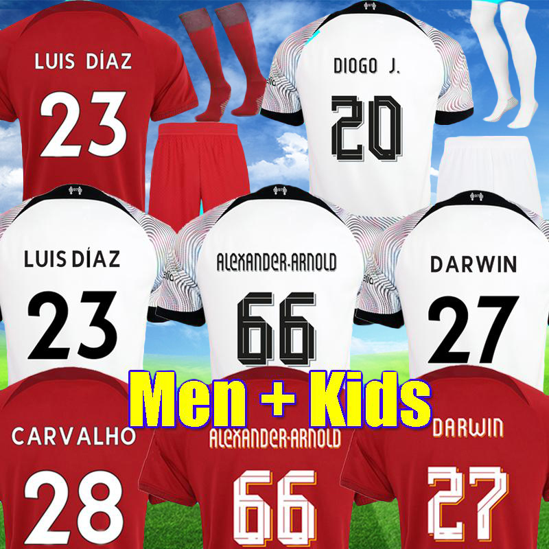 

21 22 23 RAMSEY season home away 3rd RED YELLOW DARWIN soccer jerseys 2022 2021 2023 Luis Diaz football shirts men kids kits uniforms