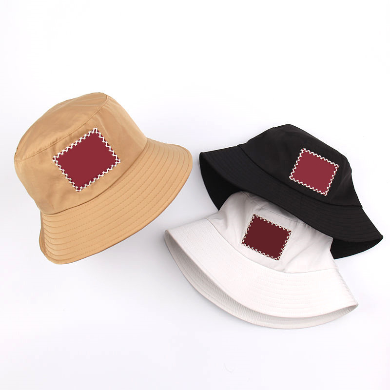 

Ladies Casual Brim Hats Bucket Hat travel holiday beach sun hat couple models unisex high quality fashion caps Letters Print Embroidery Outdoor sports designer cap, L-blue