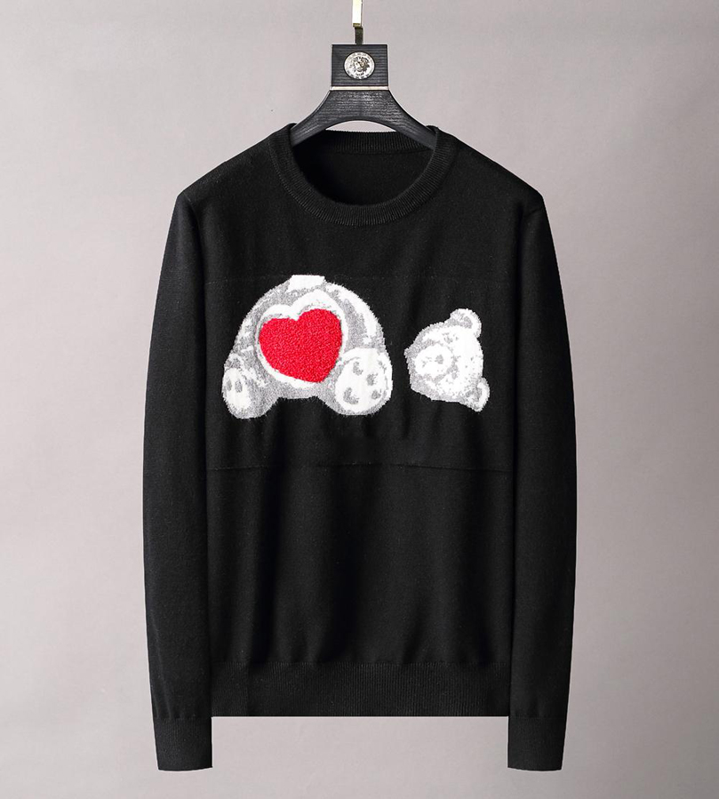 

21FW Fall Winter Italy Paris mens Sweaters Letter Love bear angels palm Sweater Crew Neck Pullover High Street Men's Women's of wh