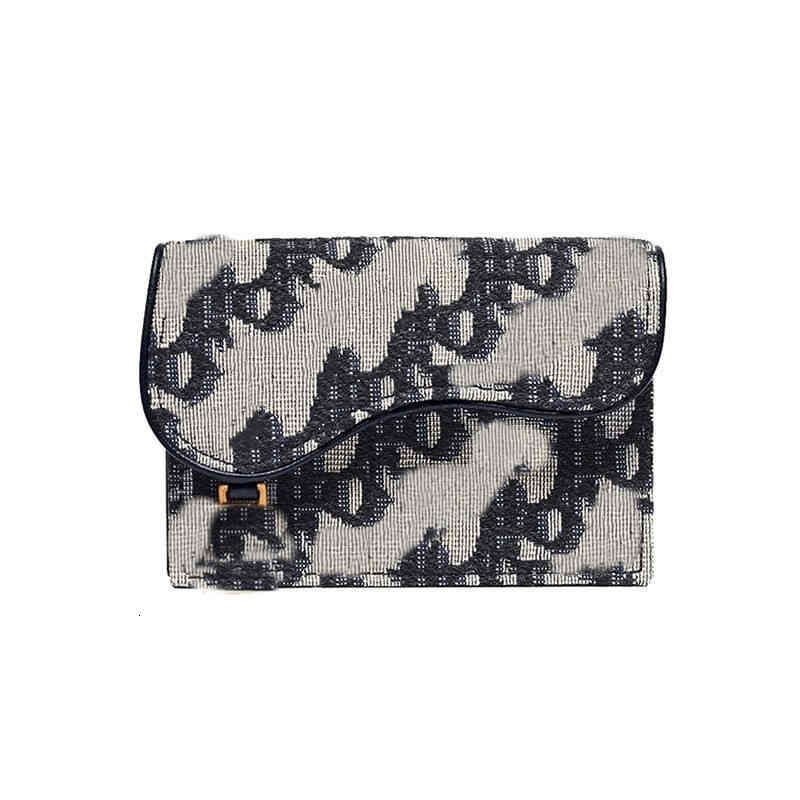 

New Wallet Female Short Student's 30% Off saddles Small Korean Version Change Bag Multi Card Women's Mini Wallets, Black