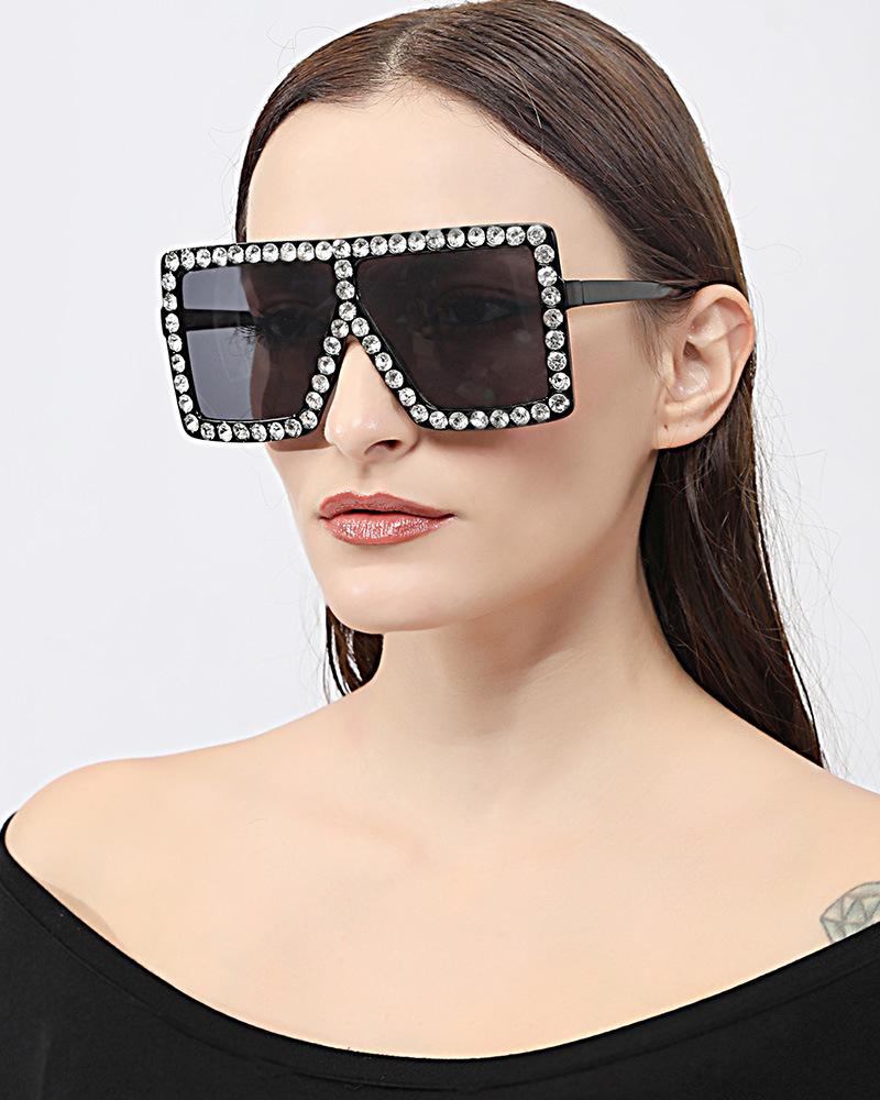 

Sunglasses Big Square Frame Women Brand Designer Retro Mirror Fashion Sun Glasses Vintage Shades Lunette De Soleil Femme