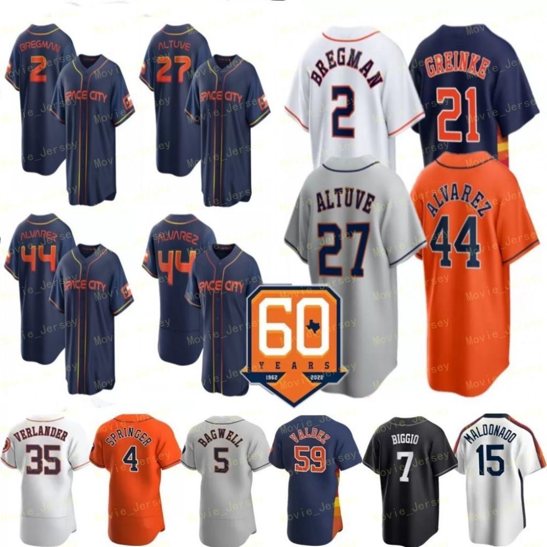 

Alex Bregman Jersey Jose Altuve Yordan Alvarez Yuli Gurriel Kyle Tucker Martin Maldonado Jake Meyers Jeremy Pena Meyers Space City Connect X1, Men