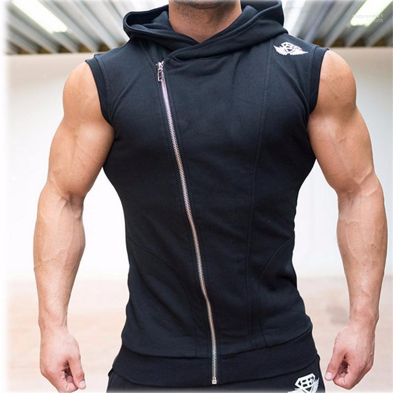 

Men's Hoodies & Sweatshirts Wholesale-2022 Years Crime Body Engineers Stringer Vest Man Fitness Movement Sleeveless Vst1, Black