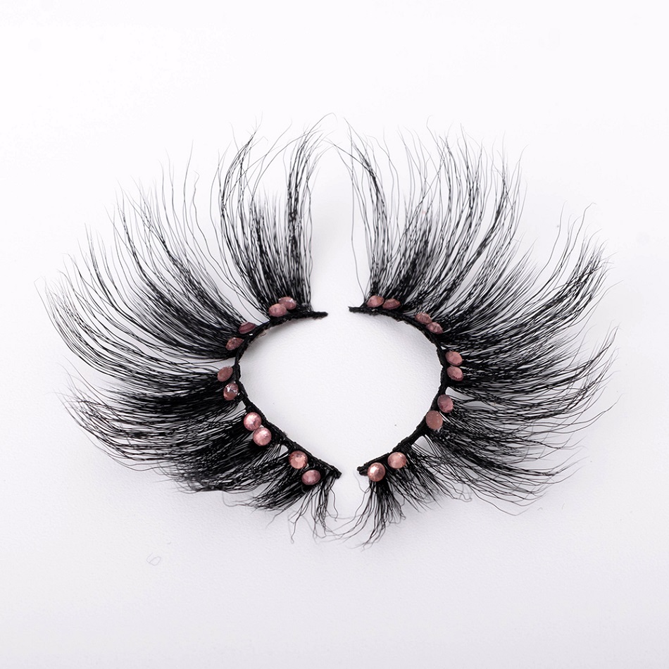 Eyelashes Giltter Shimmery Eye Lashes With Diamond Make Up Tools Natural Long Eyelash Extension Colorful Fake Lash-image-761532106