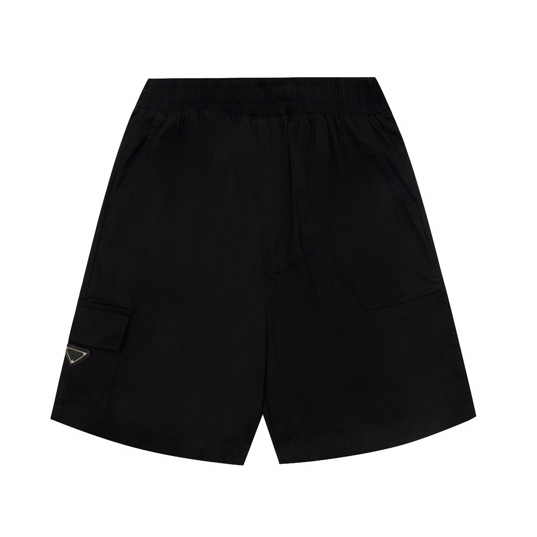 

Men's Plus Size Shorts with cotton printing and embroidery,Triangle iron 100% replica of European sizeCotton shorts 44s