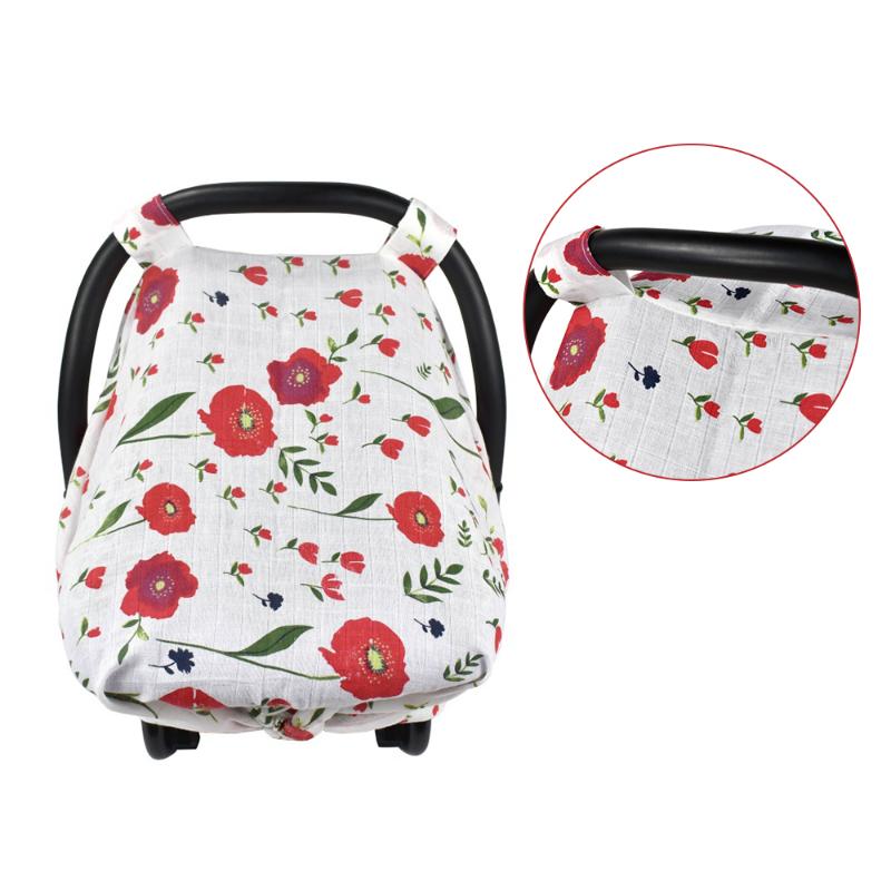 

Stroller Parts & Accessories Car Seat Cover 44.9 35.4in Baby Breathable Muslin Canopy Nursing For Infant Boys GirlsStroller