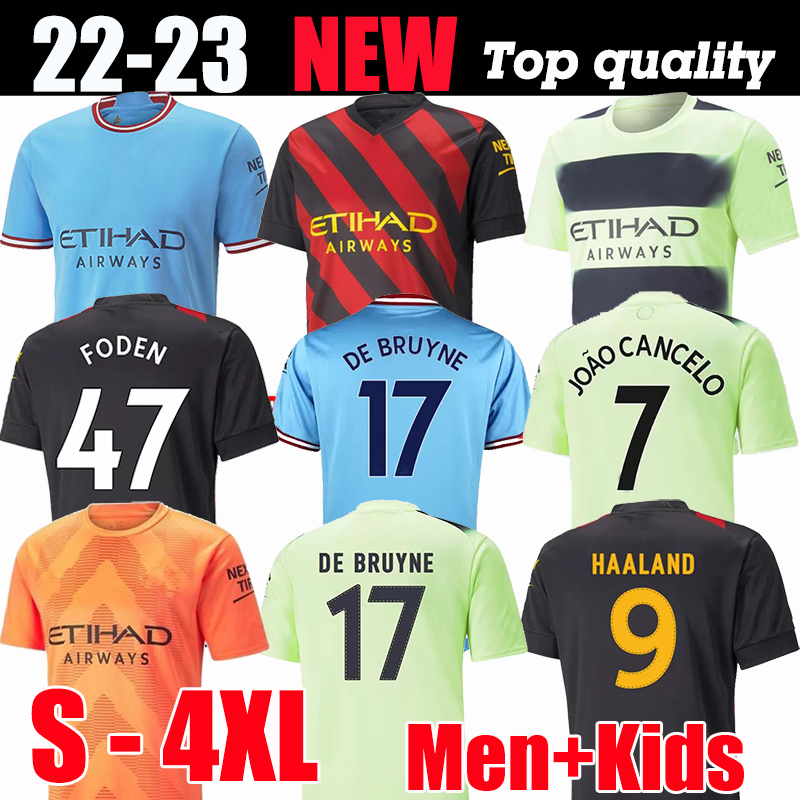 

Soccer Jersey HAALAND 22 23 DE BRUYNE PHILLIPS MANS CITIES GREALISH FERRAN MAHREZ FODEN BERNARDO JOAO CANCELO Z RODRIGO Football Shirt Men Kids Kit Sets Uniforms