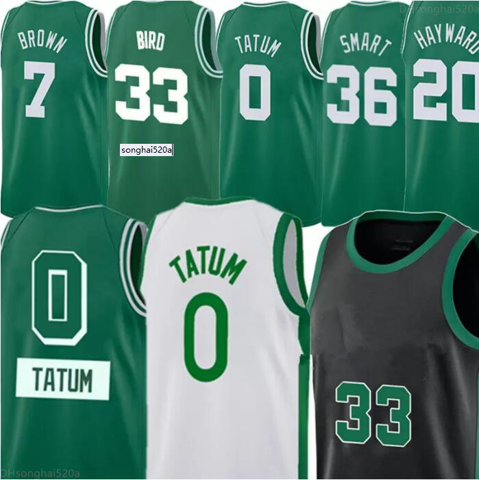 

Boston''Celtices''Mens Basketball Jersey Jayson 0 Tatum Larry 33 Bird Jaylen 7 Brown S-2XL Marcus 36 Smart White''nba''Jersey