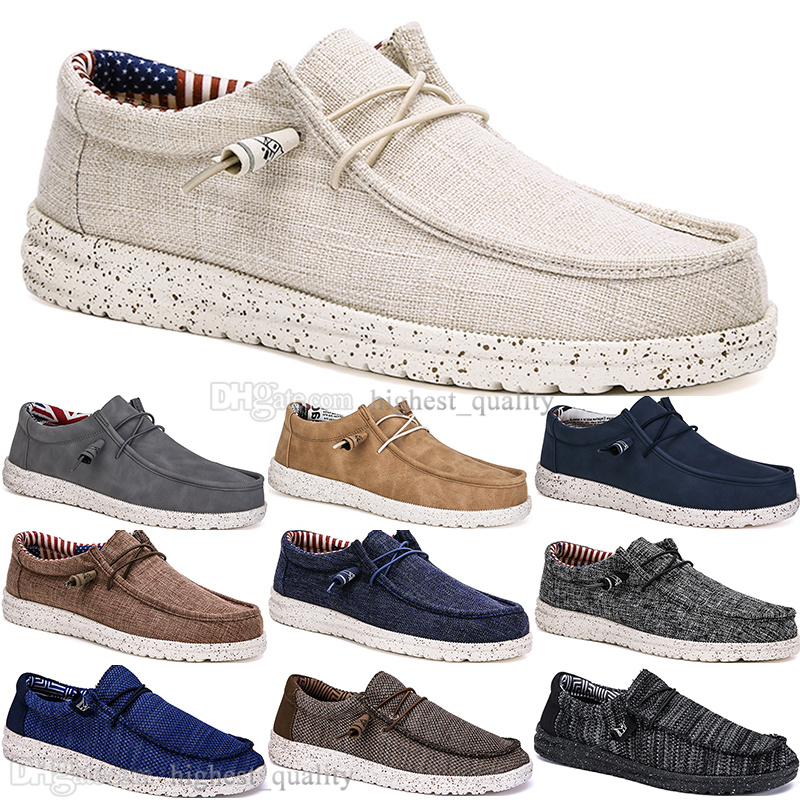 

1217 Spring New Fashion British style Mens Canvas Casual Shoes Man Hundred Leisure Student Men Lazy Drive Overshoes Outdoor Comfortable Breathable Big Size EUR 40-48