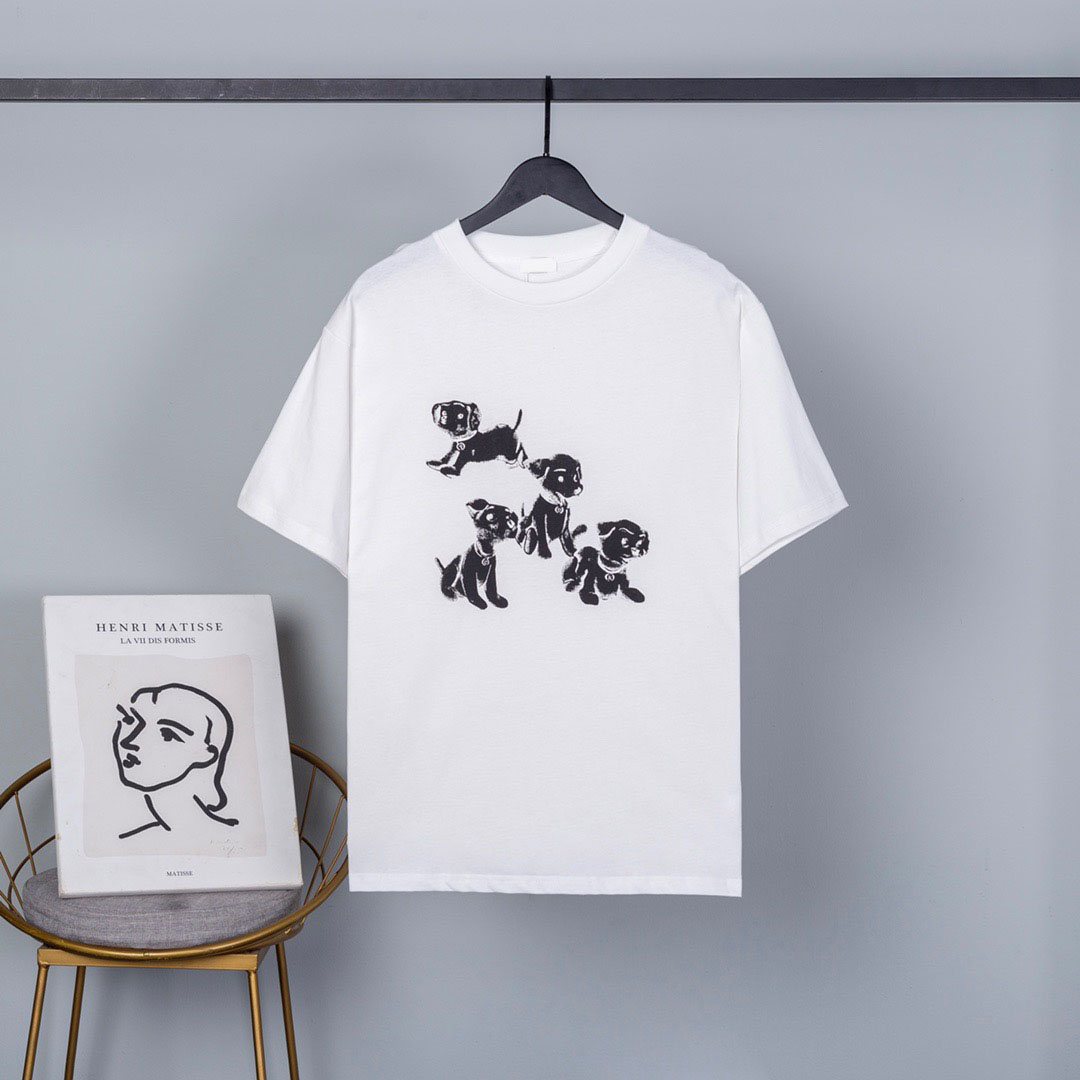 

2021ss spring and summer new high grade cotton printing short sleeve round neck panel T-Shirt Size: m-l-xl-xxl-xxxl Color: black white t745Dyghc