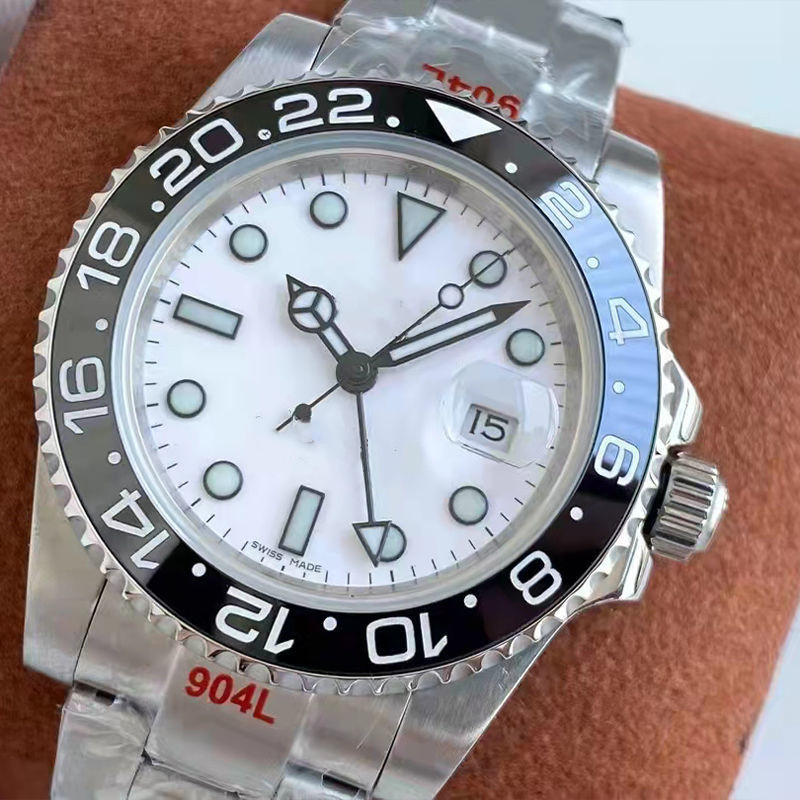 

Mens Watches watches High quality 40mm Ceramic Bezel full Stainless Steel Automatic Mechanics waterproof Watch fashion Business Watc, Blue