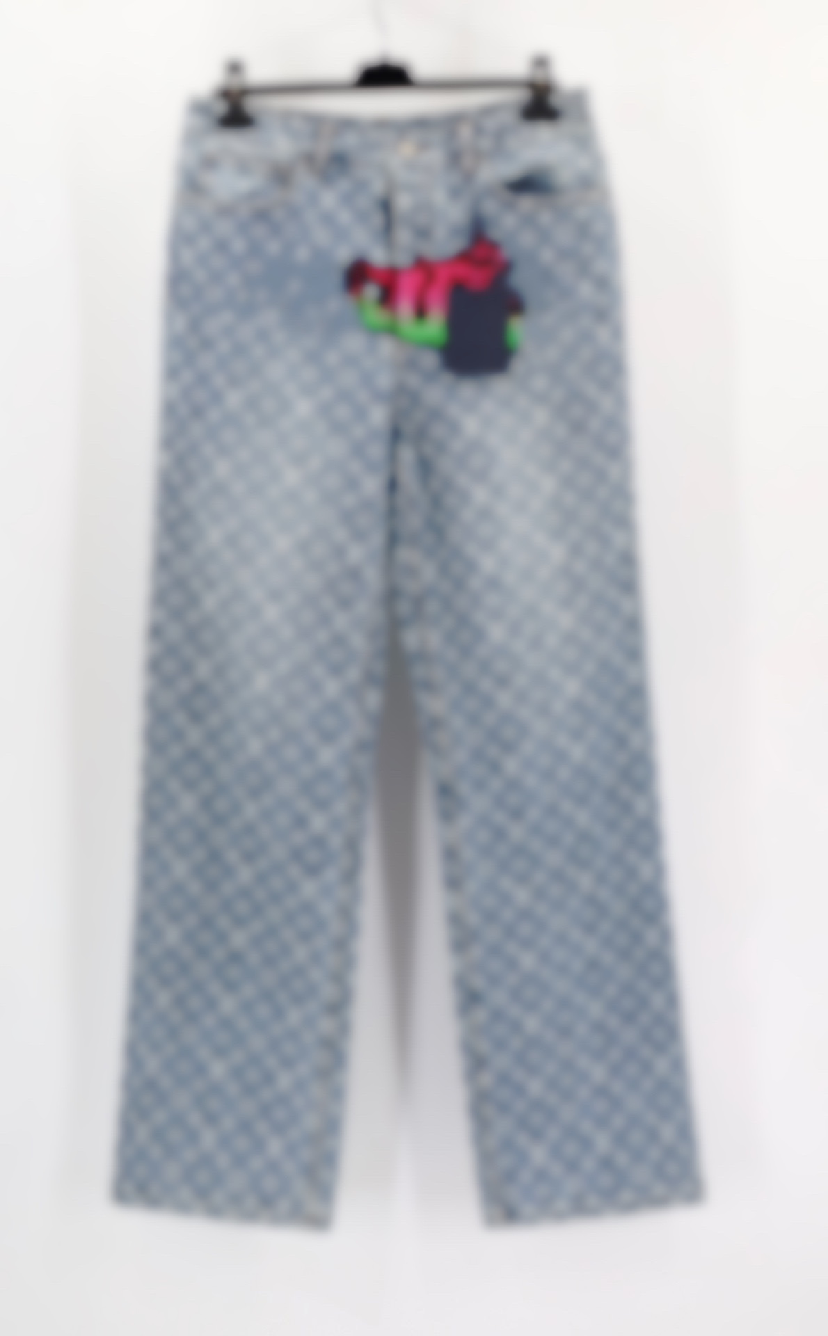 

22SS Italy paris USA jeans Casual Street Fashion Pockets Warm Men Women Couple Outwear DEMIN blue pants free ship 0428