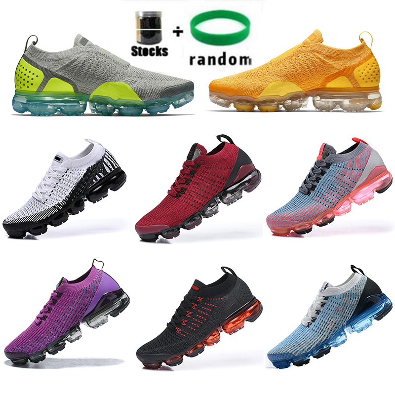 

Top Quality Fly Moc 2 Men Running Shoes Laceless 2018s 2019s Triple Black White des chaussures Breathable Mens Women Trainers Zapatos, 49