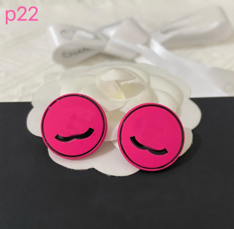 

20style Design 18K Gold Plated Luxury Brand Designers Letters Stud Geometric 925 Silver Circle Earrings Women Letter Earring Fashion Jewelry