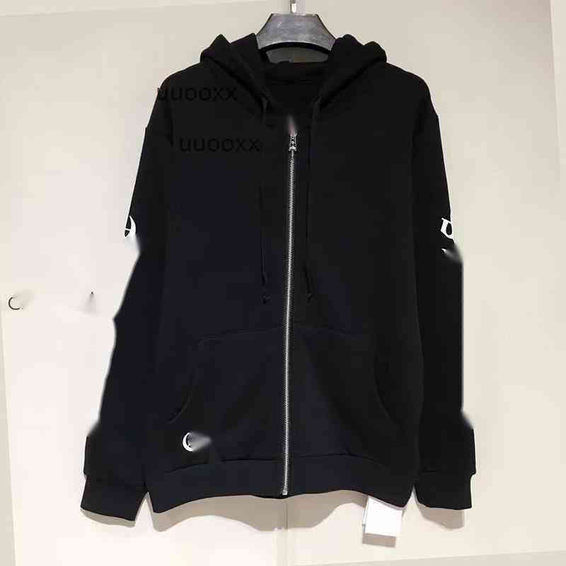 

men' hoodie high quality chrome//heart Fashion spring new thin coat hooded sweater wo Horseshoe print cardigan loose and versatile jacket WX7S, White