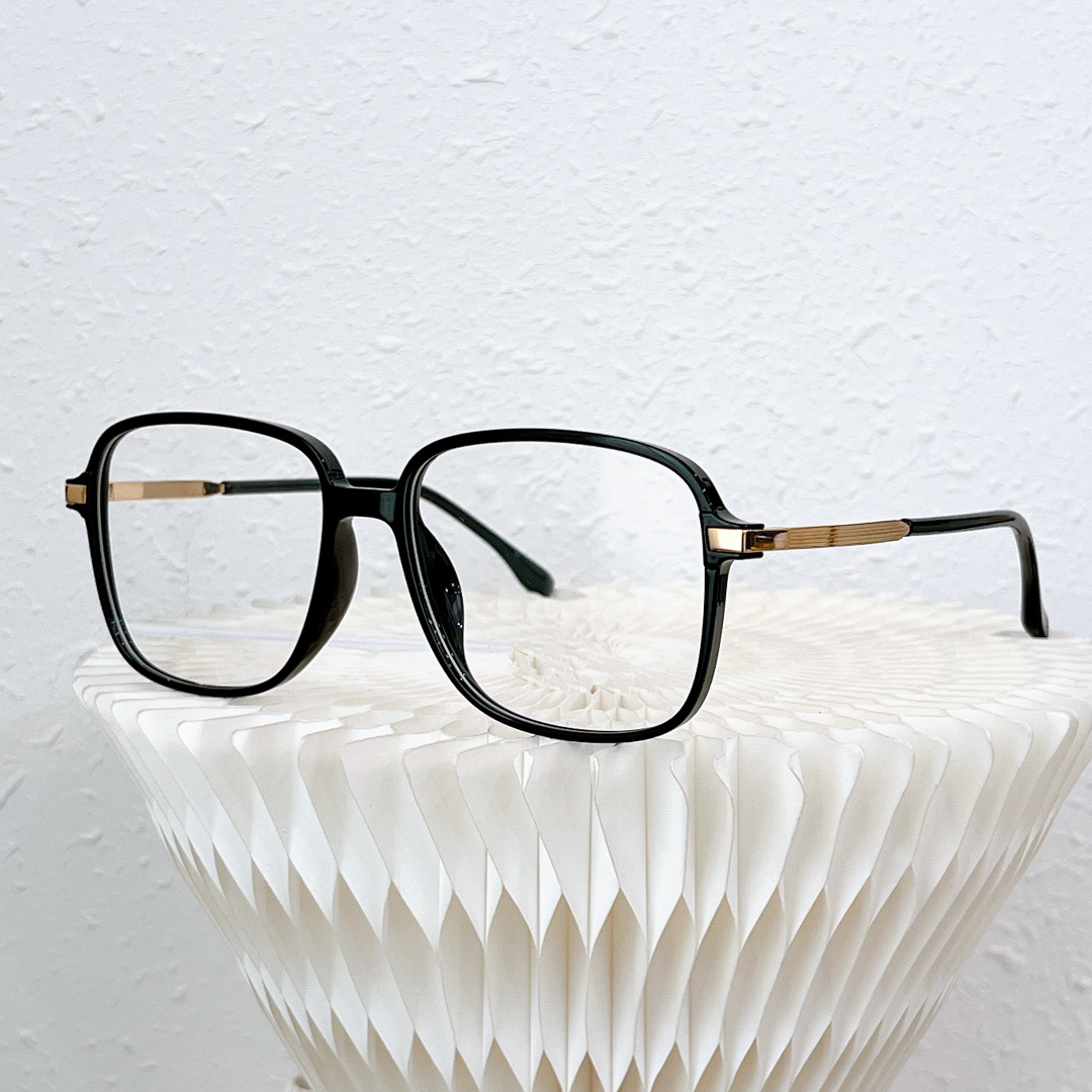 

New black anti-blue light optical sunglasses men and women large frame myopia glasses frame fashion flat mirror