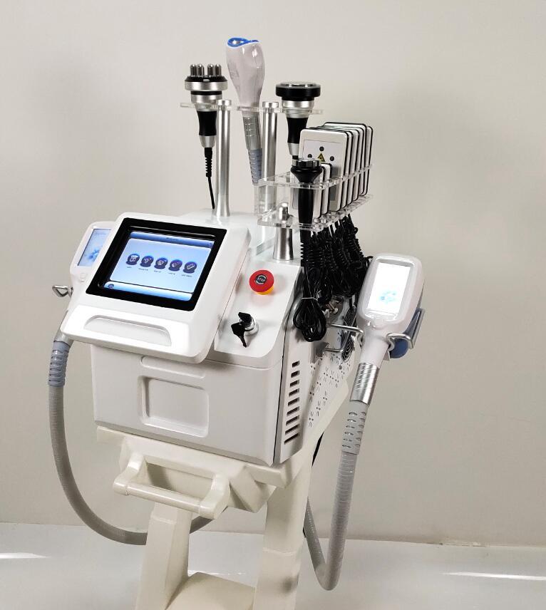 Cryolipolyse 360 ​​puissante puissante avec des poignées cryo et une machine mincerante de cavitation à vide à double menton