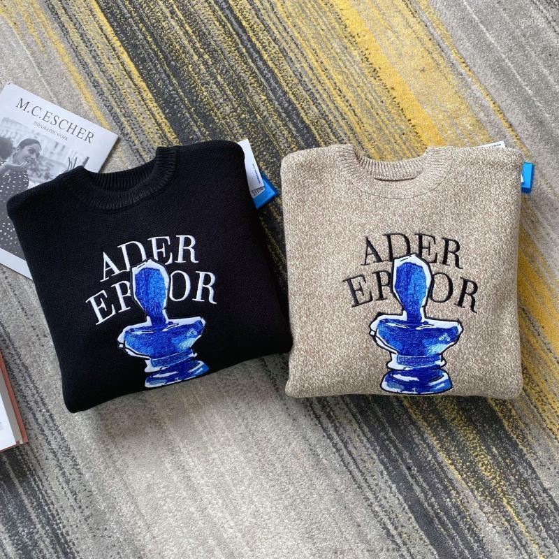 

Men's Sweaters ERROR Casual Sweatshirt Men Women Patch Letter Embroidered Unisex Knit Pullover ADER Couple Korean Adererror TopMen's Olga22