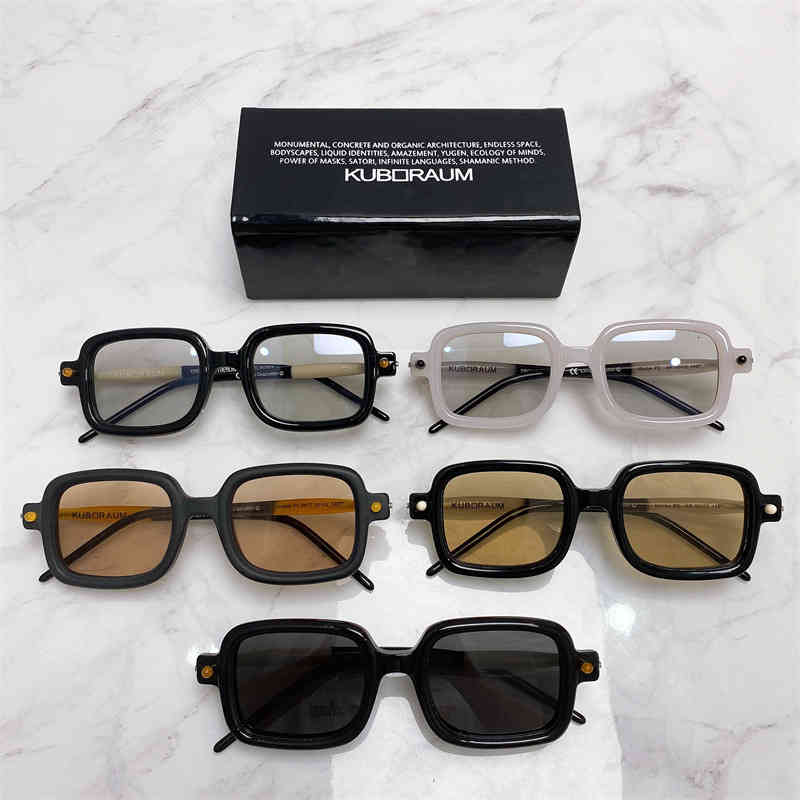 

Sunglasses Jing bairan star with German street shooting square plate P2 personalized fashion sunglasses kuboraum 1S4T