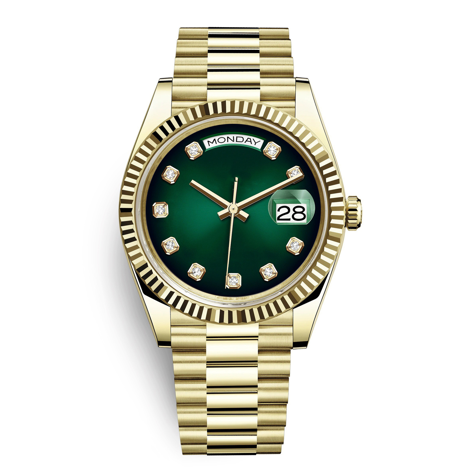 

luxury watch automatic 36/41mm fully stainless water resistant super luminous gold watch montre de luxe dropshipping, Stainless steel