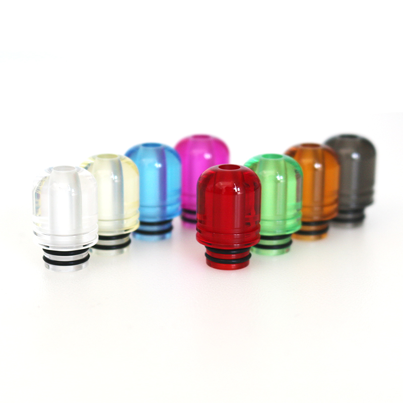 

Wholesale vapesoon 510 acrylic drip tips colorful mouthpiece suit for falcon / tfv8 baby etc retail package e cigarette accessories fast shipping