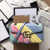 

Luxury design Letter Embossing handbag 443497 688 real leather horsebit Shoulder bag Bamboo messenger bag Ophidia Vintage Padlock Broadway camera bag