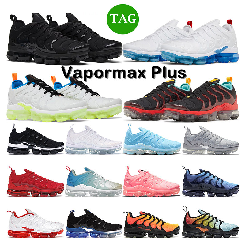 

designer running shoes tn plus men womens triple black white University Blue Tennis Ball Midnight Navy Grape red sports sneakers trainers, 7 pure