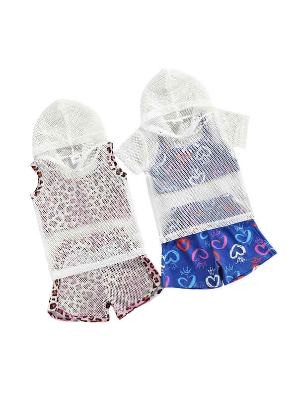 

Citgeett Summer Kids Toddler Girls Outfits Sleeveless Strap Tops beige Shorts Mesh Hoodie Clothes Set J220712