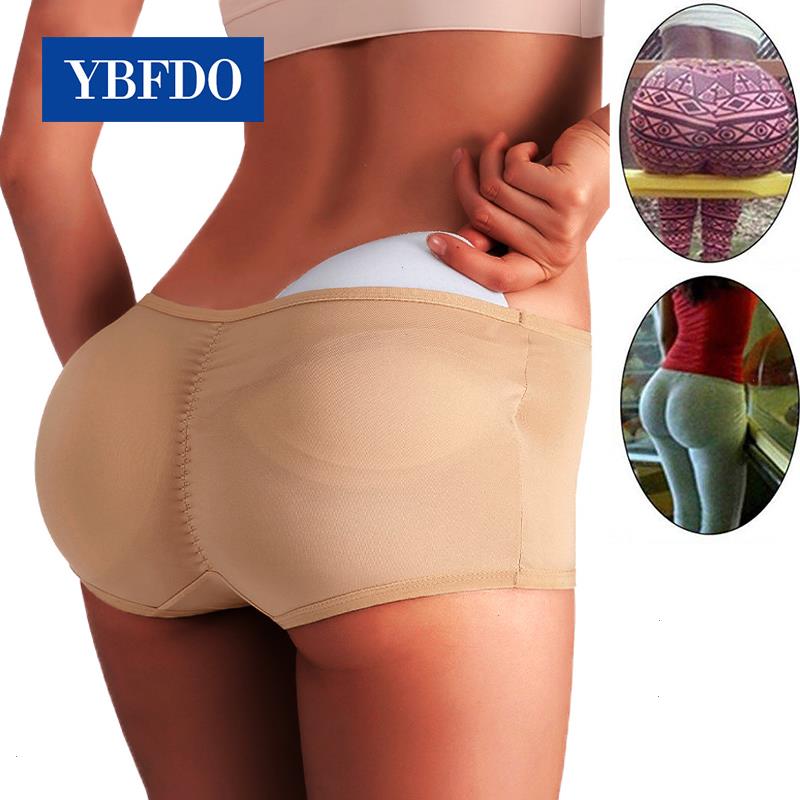 

Women Peach Buttocks Shapers Sexy Booty Underwear Fake Butt Panties Pad Lifter Hip Enhancer Seamless Control, Black