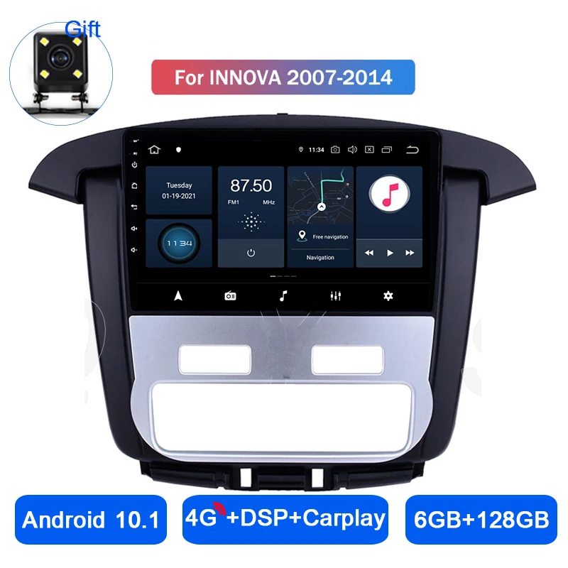 

Android Player 10 Touch Screen car Video Head Unit for Toyota INNOVA 2007-2014 Gps Navigation 9 Inch Multimedia Radio DAB WIFI