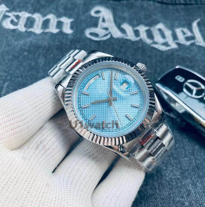 

U1 Mens Ladies Classic Watch Automatic Calendar Date 41mm Premium Stainless Steel Bracelet Automatic Movement Water Resistant Luminous, Water proof 50m