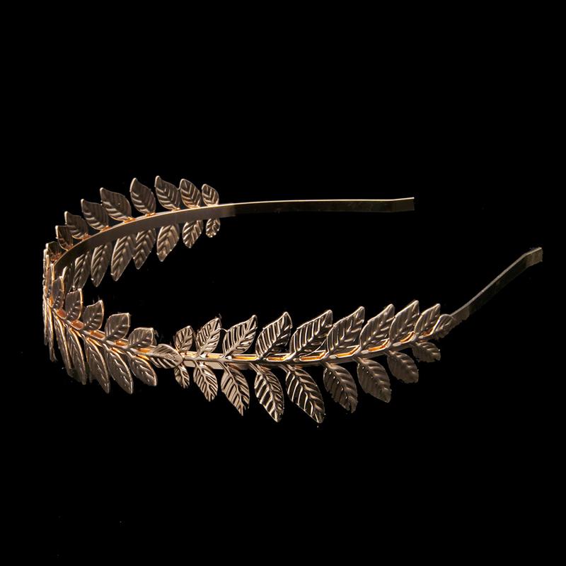 

Hair Clips & Barrettes Vintage Women Goddess Leaf Headband Headdress Band Crown Wedding ChicHair
