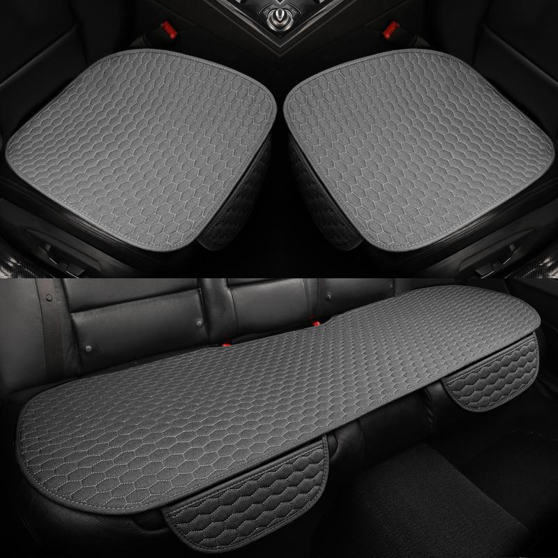 Car Seat Covers Cover Front Rear Flax Cushion Non Slide Auto Accessories Universa Chair Seats Protector Mat Pad Four Season 5 Colors-image-763164386