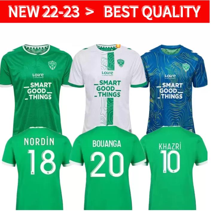

2022 2023 MAILLOT DE FOOT AS Saints-etienne soccer Jersey MAN KIDS KIT Youssouf 22 23 ST Etienne KHAZRI BOUDEBOUZ AHOLOU asse FOOTBALL SHIRT, Black