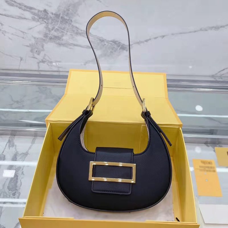 

Designer Women Mini Cookie Hobo Clutch Bag Italy Roma Brand Half Moon Leather Underarm Handbags Lady Canvas Evening Party Shoulder Handbag Luxurys Designers Bags, Blue