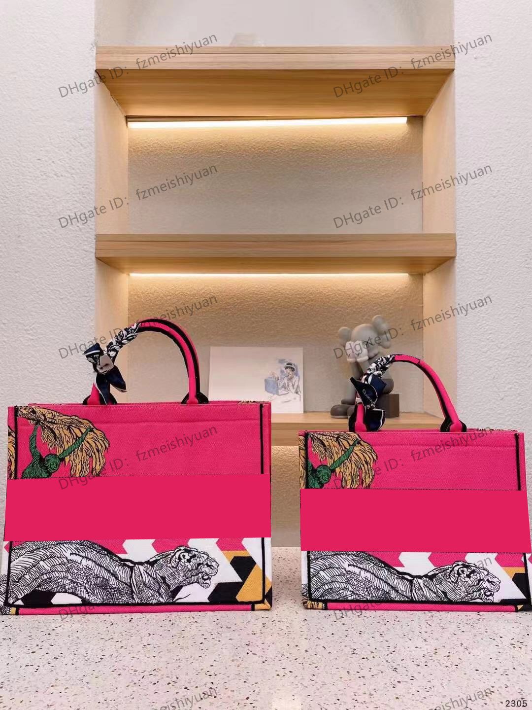 

Portable Womens Large Book Bag Tote Fashion Printing Shopping Bags Medium With Silk Scarf Dust Bag Letter Embroidery Ladies Shoulder Bags Luxury Designer handbags, Customize