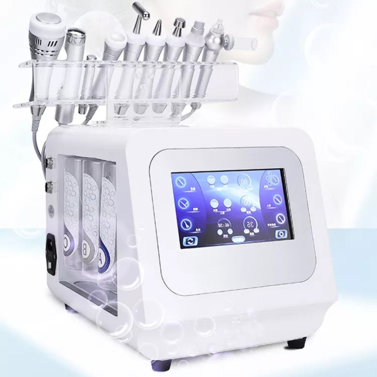 

Multifunctional 9d oxygen carving instrument hydro facial massage cold hammer spray pen Eye care Wand skin firm beauty center