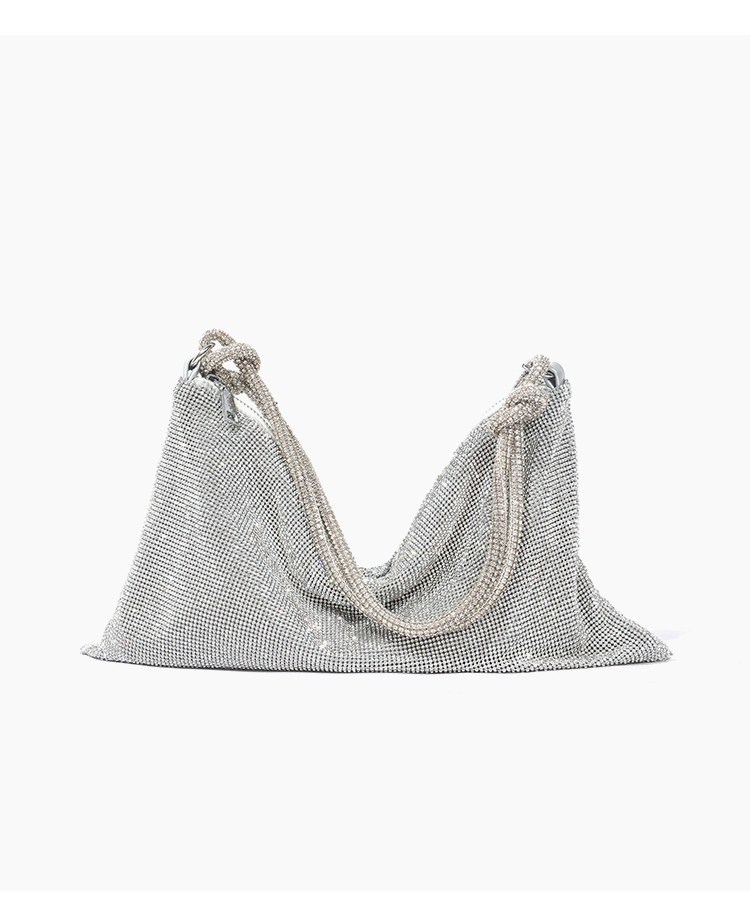 

arrival women handbag tote bag [object object] rhingstone bags for women diamond handbag purse and wallet, Silver