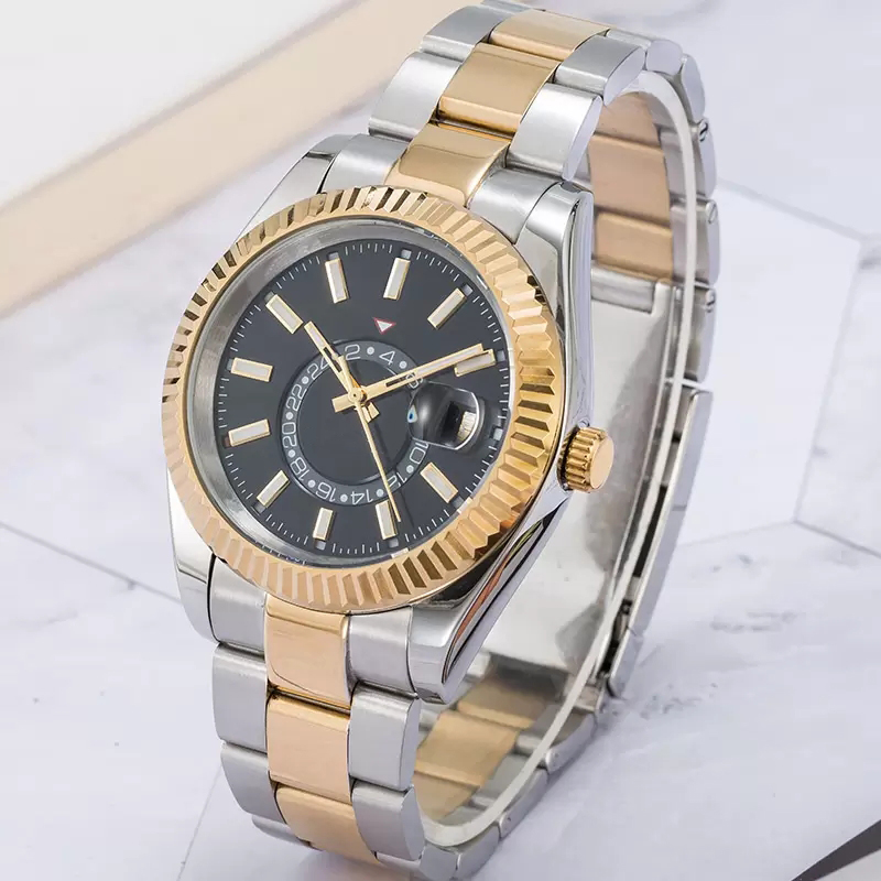 2022 Mens watches 41mm automatic movement all stainless steel watch montre de luxe2813 mechanical watch waterproof luminous factory Folding buckl-image-771945999