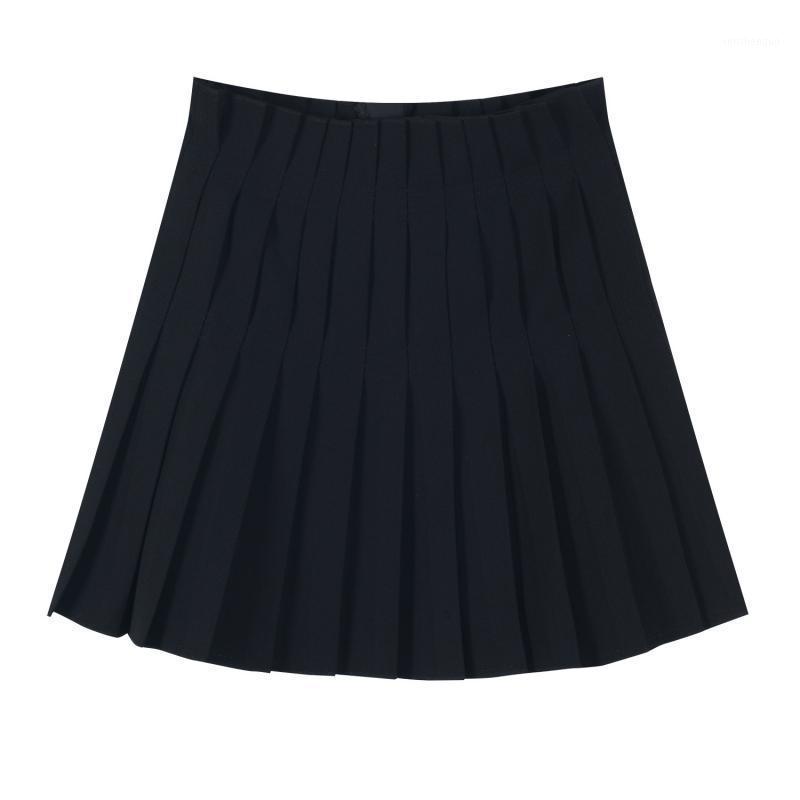 

Skirts 2022 Fashion High Waist Skirt Pleated Ultra-Thin A-Line Korean Commuter Lady Ulzzang Cosplay Mini Costume, Black