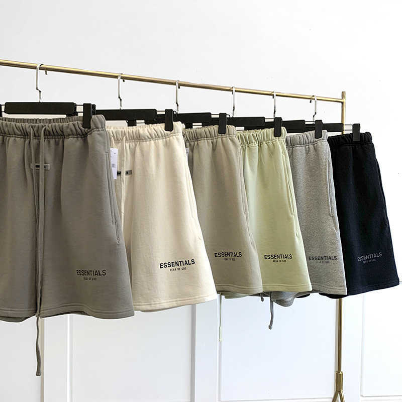 

Fog High Street Casual Drawstring Capris Essential Double Line Trend Loose Shorts Feel of God Gwmm, Black