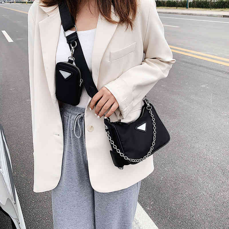 

Female Shoulder Messenger Causal Handbags Women s Designer with Mini Pocket Luxury Brand Crossbody Bag, Black