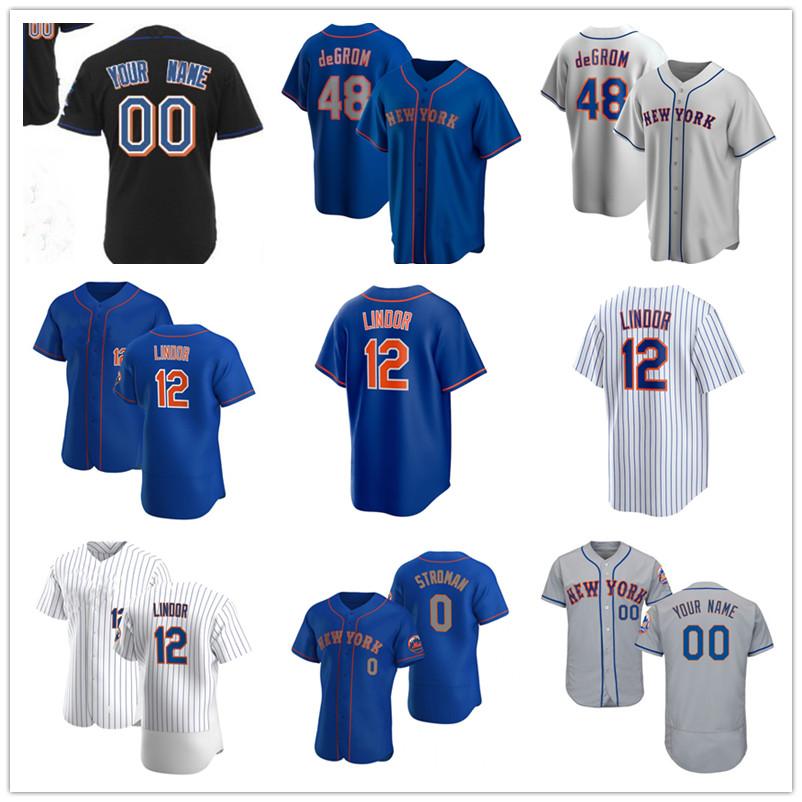 

Met Jerseys Francisco Lindor Pete Alonso Jacob deGrom Jeff McNeil Mike Piazza Michael Conforto Marcus Stroman David Wright Baseball Shirts, Men blue flexbase