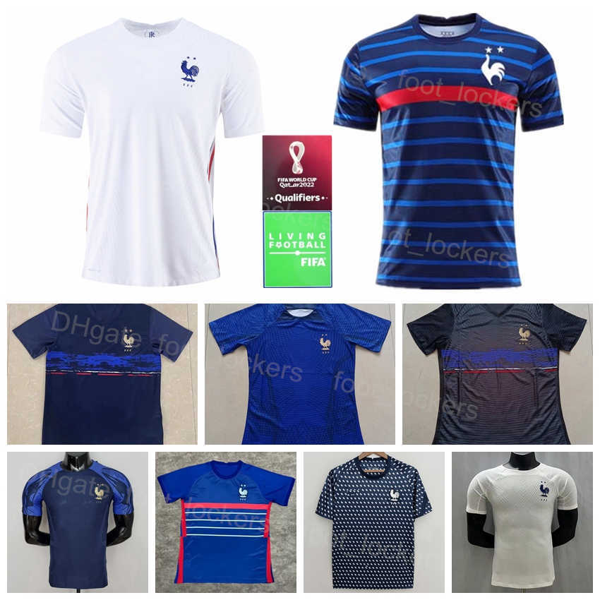 

National Team Soccer French 7 Antoine Griezmann Jerseys 9 Olivier Giroud 10 Kylian Mbappe 6 Paul Pogba 13 KANTE 2 PAVARD Football Shirt Kits 2022 Qatar World Cup FaGuo, With patch