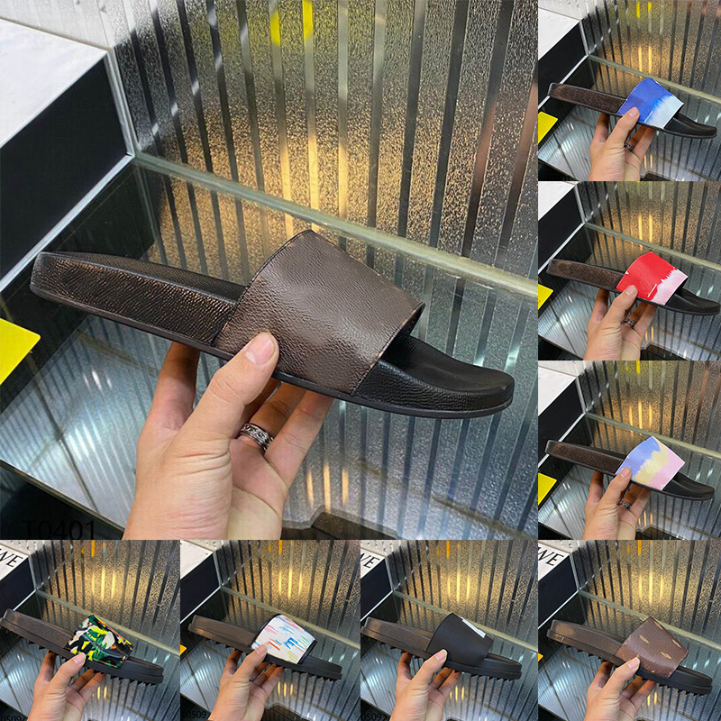 

2022 Designer Slides Mens Womens Sandals Fashion Luxurys Floral Slipper Leather Rubber Flats Sandal Summer Beach Shoes Loafers Gear Bottoms Sliders EUR 36-46, 11