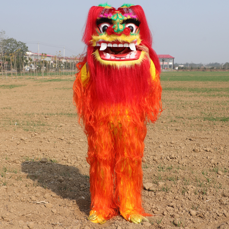 

Mascot doll costume Lion Dance Costume Equipment Northern Performance Lion Dance Costume Single Adult Children Lion Dance Mascot Carnival Ha, Child-style 1