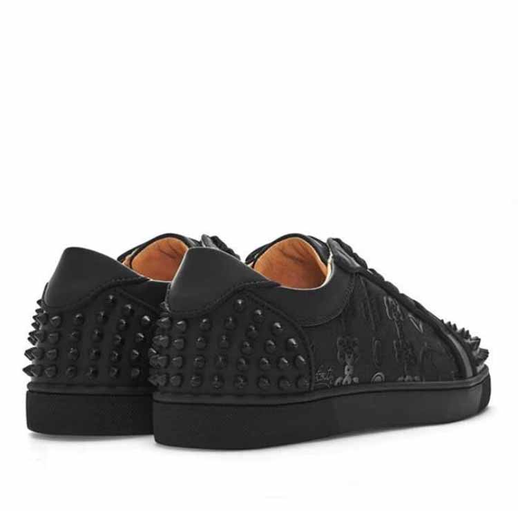 

Men's casual shoes junior spiked flat low top studs sneaker Lubinetic Orlato Flat Seavaste 2 orlato-flat black Sneakers trainers with box 35-47